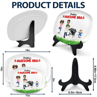 Grilling Plate Awesome BBQ - Personalized Plate