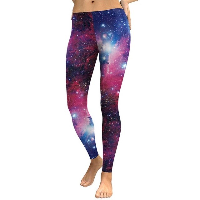 Galaxy Women 3D Digital Colorful Printed Leggings Pants