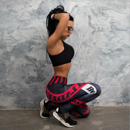 Sexy Workout Fitness High Waist Elastic Sporting Leggings