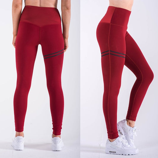 Women High Elastic Fitness Sport Slim Running Sportswear Sports Yoga Pants Training Leggings Trousers