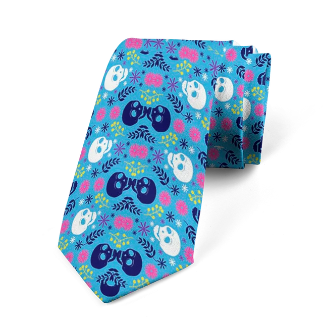 8cm Funny Cartoon Skull Print Men Fashion Novelty Wedding Neckties Tie