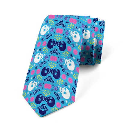 8cm Funny Cartoon Skull Print Men Fashion Novelty Wedding Neckties Tie