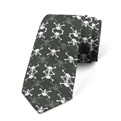 8cm Funny Cartoon Skull Print Men Fashion Novelty Wedding Neckties Tie