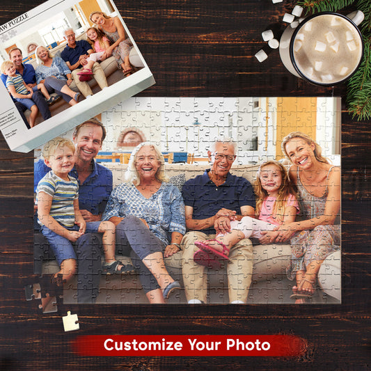 Beautiful Lovely Gifts for Grandparents - Personalized Photo Jigsaw Puzzle