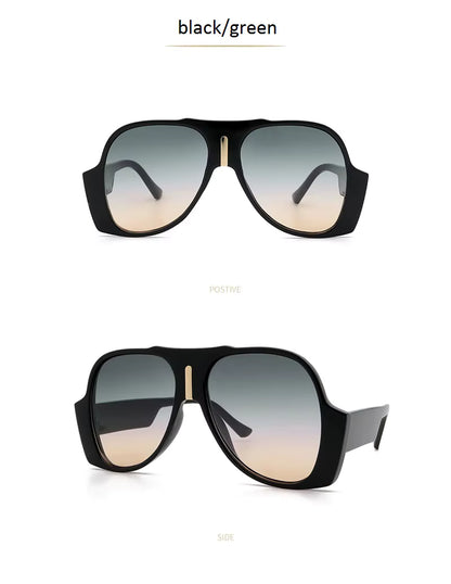 Men Women Vintage Shades Big UV400 Oversized Square Sunglasses Glasses