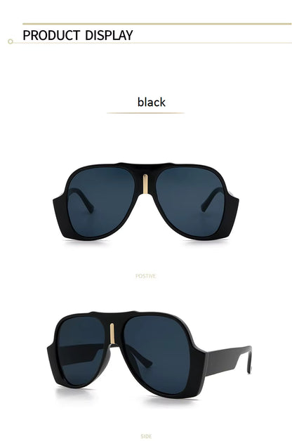 Men Women Vintage Shades Big UV400 Oversized Square Sunglasses Glasses