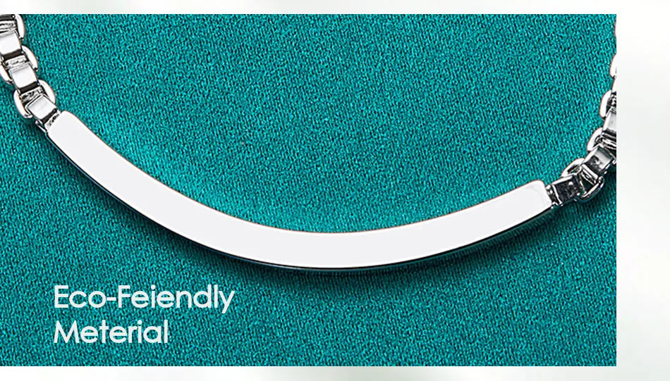 925 Sterling Silver 4mm Man Women Charm Wedding Engagement Party Fashion Box Chain Bracelet