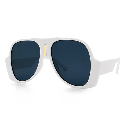 Men Women Vintage Shades Big UV400 Oversized Square Sunglasses Glasses