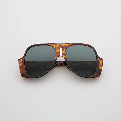 Men Women Vintage Shades Big UV400 Oversized Square Sunglasses Glasses