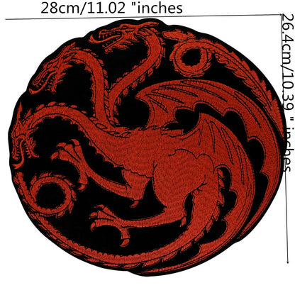Vintage Embroidered Rooster Circle Patch Appliques Iron on Patches Badge Clothes Sewing