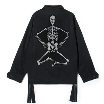 Skull Vest Embroidery Rider Iron on DIY Patches Patch Clothes