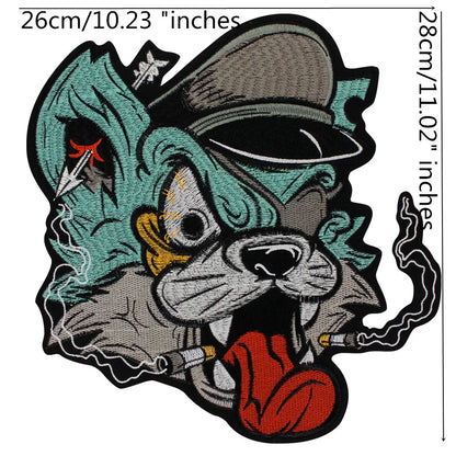 Cartoon Stickers Embroidery Cat Dog Craft Patches Iron on for Clothes DIY Sewing