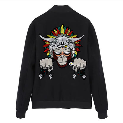 Cartoon Monkey Fist Embroidered Patch Appliques Iron on Patches Badge Clothes Sewing