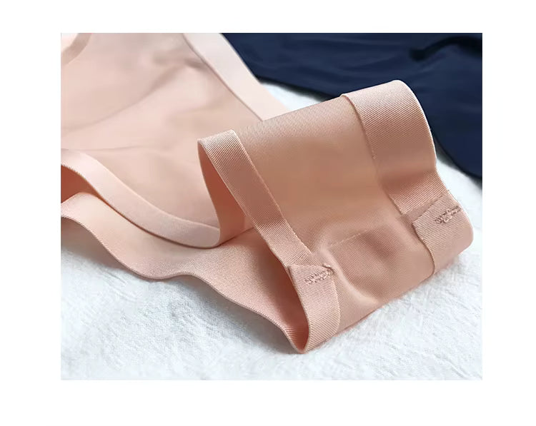 Women Ice Silk Seamless G-String Briefs T-Back Underwear Thong Panties Underpants