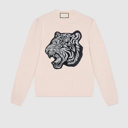 Cool tiger Embroidery Applique Patches for Clothes Iron on biker patch animal stickers DIY