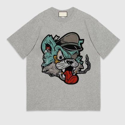Cartoon Stickers Embroidery Cat Dog Craft Patches Iron on for Clothes DIY Sewing