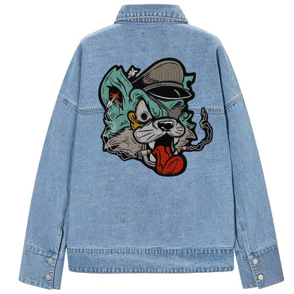 Cartoon Stickers Embroidery Cat Dog Craft Patches Iron on for Clothes DIY Sewing