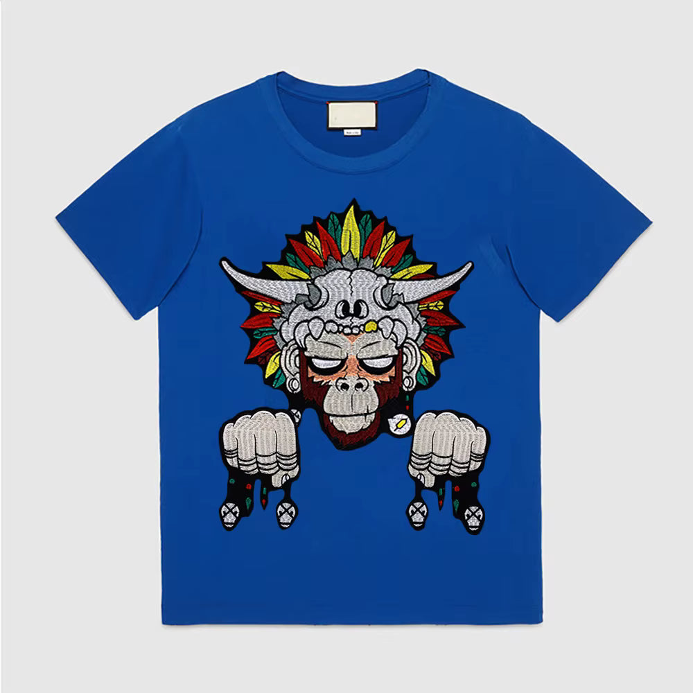 Cartoon Monkey Fist Embroidered Patch Appliques Iron on Patches Badge Clothes Sewing