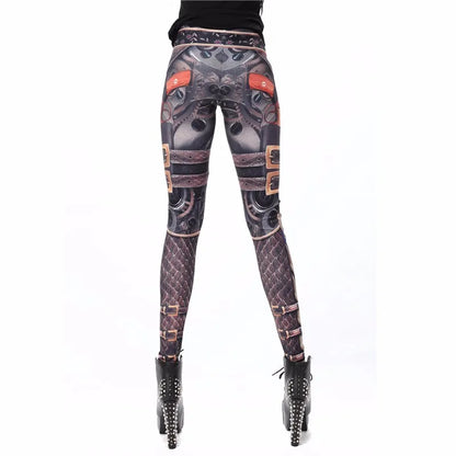 Women Fashion Cowboy Printed Workout Pants leggings