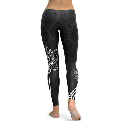 Women Tree Digital Printed Hight Waist Plus Size Leggings Pants