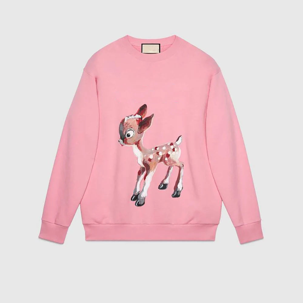 Bambi deer Pattern Embroidery Patch Appliques Iron on Patches Badge Clothes Sewing