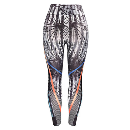 Sexy Stretch Printed Fitness Yoga Booty Pattern Training Gym Sport Running Leggings Trousers