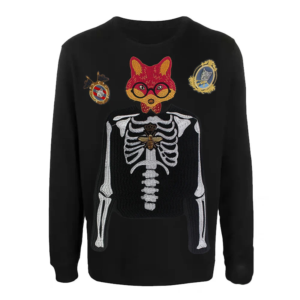 Skull Vest Embroidery Rider Iron on DIY Patches Patch Clothes