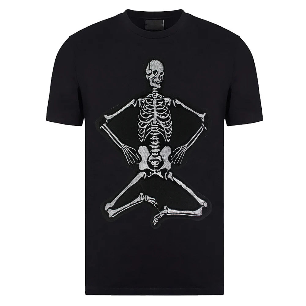 Skull Vest Embroidery Rider Iron on DIY Patches Patch Clothes