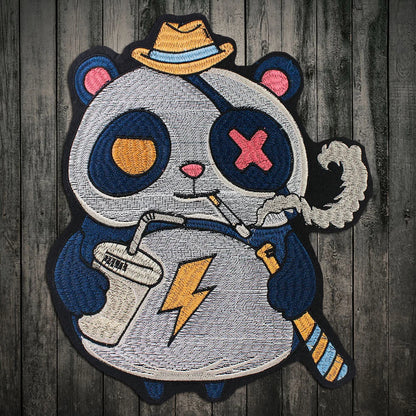 Skull Vest Embroidery Rider Iron on DIY Patches Patch Clothes