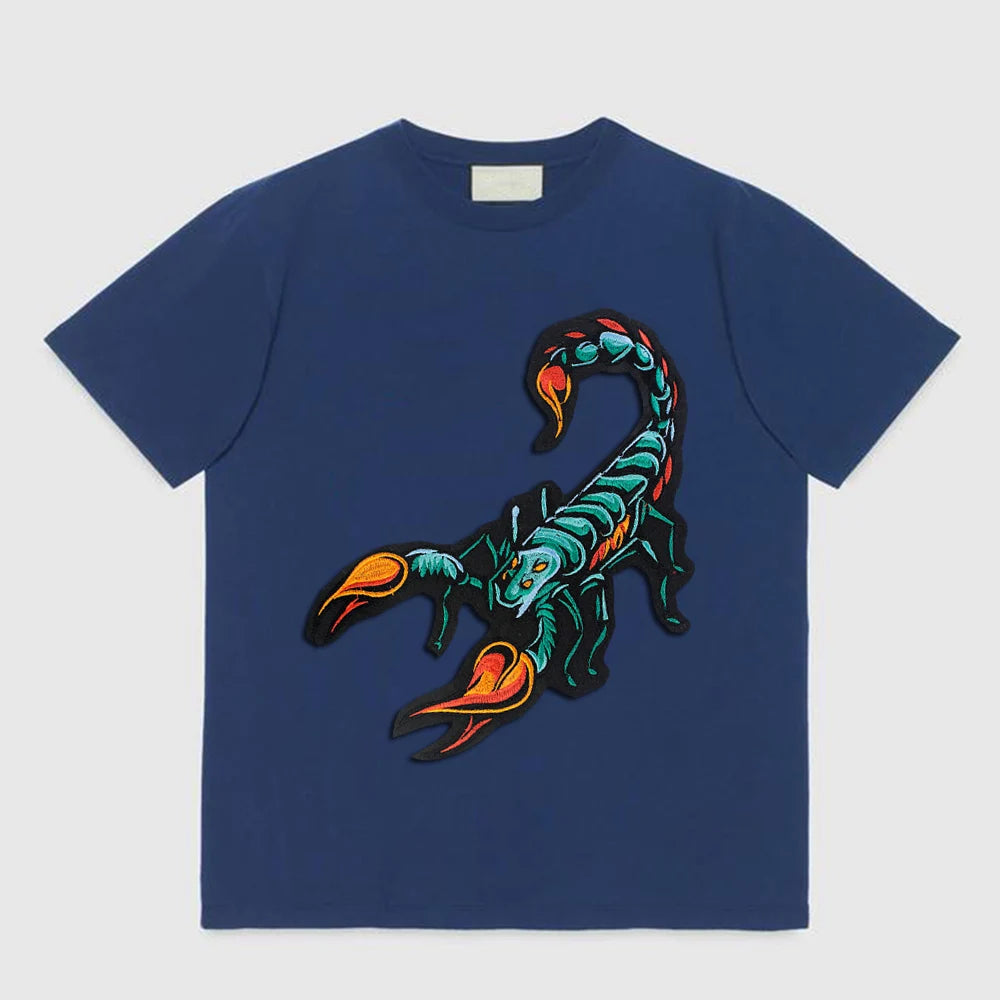 Scorpion Biker Patch Embroidered Patch Appliques Iron on Patches Badge Clothes Sewing