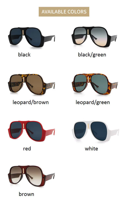 Men Women Vintage Shades Big UV400 Oversized Square Sunglasses Glasses