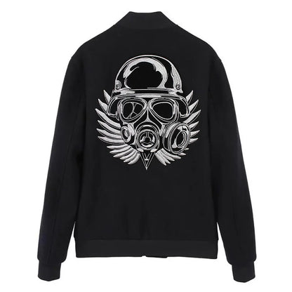 Fashion Helmet Skull Embroidered Patch Appliques Iron on Patches Badge Clothes Sewing