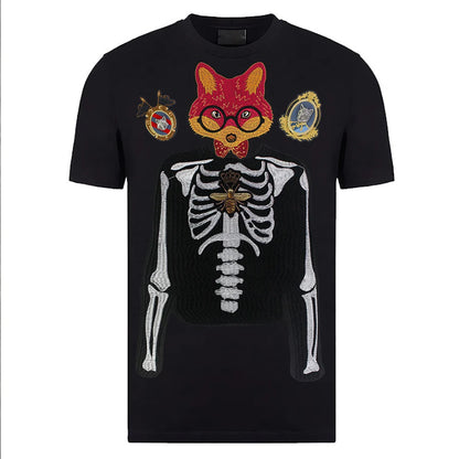 Skull Vest Embroidery Rider Iron on DIY Patches Patch Clothes