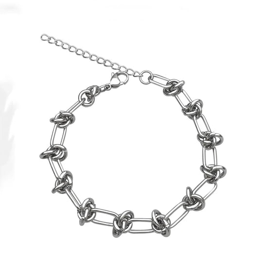 Men Women Fashion Titanium Steel Stainless Steel Splicing Chain Multi-layer Cool Bracelets