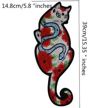 Unique Cartoon Cats Embroidered Patch Appliques Iron on Patches Badge Clothes Sewing