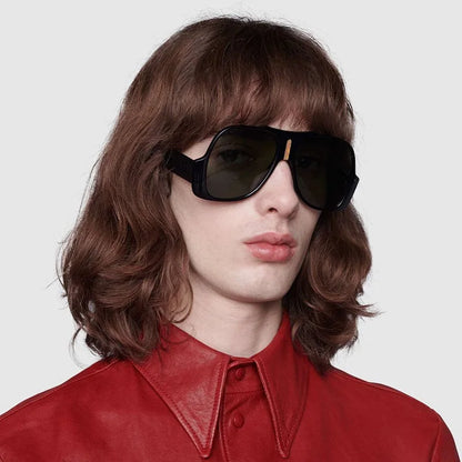 Men Women Vintage Shades Big UV400 Oversized Square Sunglasses Glasses