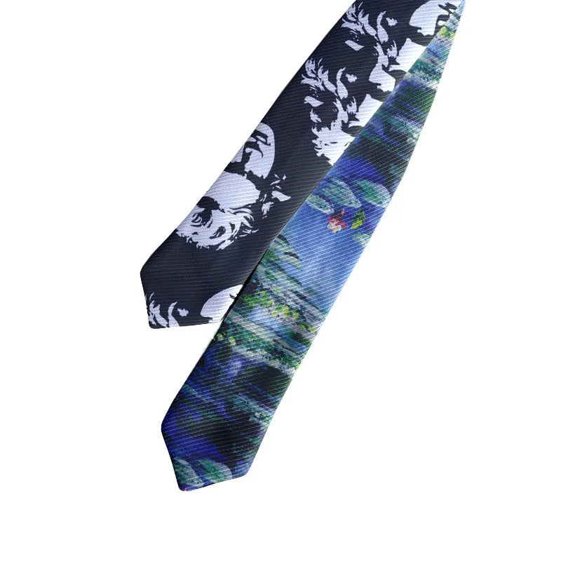 Men Classic Slim Fashion Skinny Music Printed Neckties Business Ties