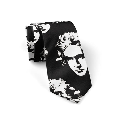 Men Classic Slim Fashion Skinny Music Printed Neckties Business Ties