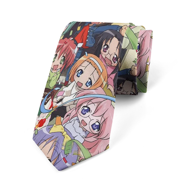 8cm Men Japanese Cartoon Printed Fashion Novelty Wedding Business Necktie Ties