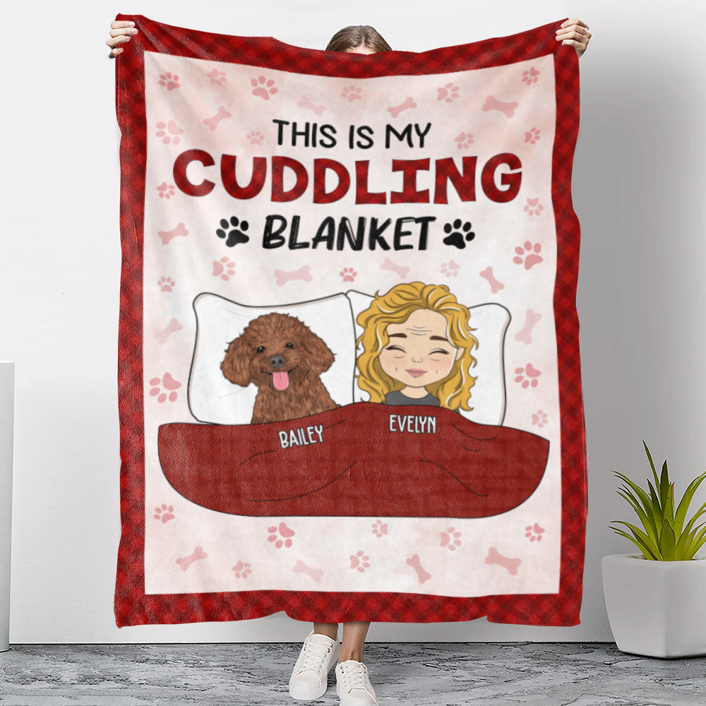 Couple Cuddling Blankets - Personalized Custom Fleece Blanket