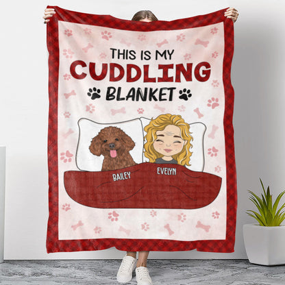 Couple Cuddling Blankets - Personalized Custom Fleece Blanket