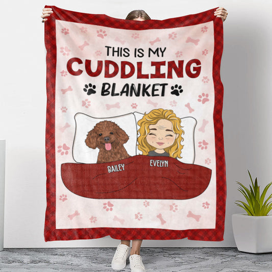 Couple Cuddling Blankets - Personalized Custom Fleece Blanket