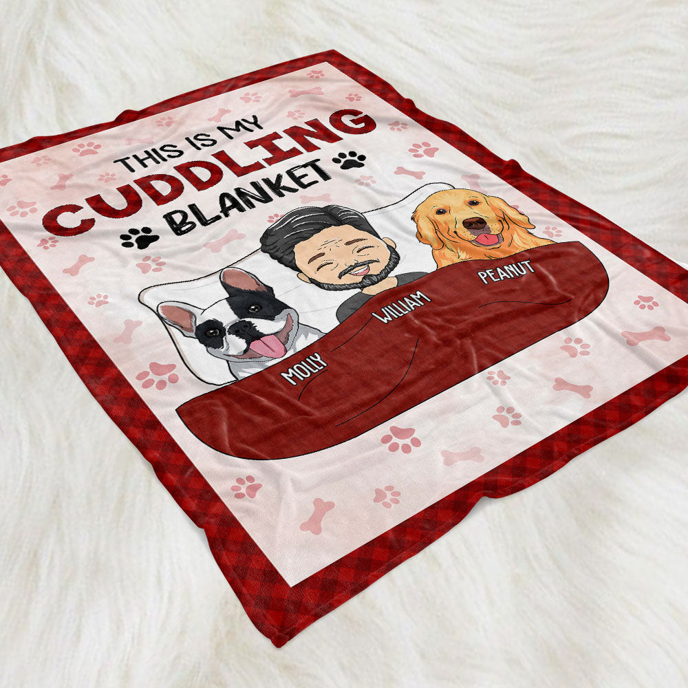 Couple Cuddling Blankets - Personalized Custom Fleece Blanket