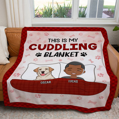 Couple Cuddling Blankets - Personalized Custom Fleece Blanket