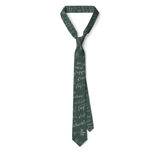 8cm Mathematical Equation Printed Men's Fashion Neckties Ties