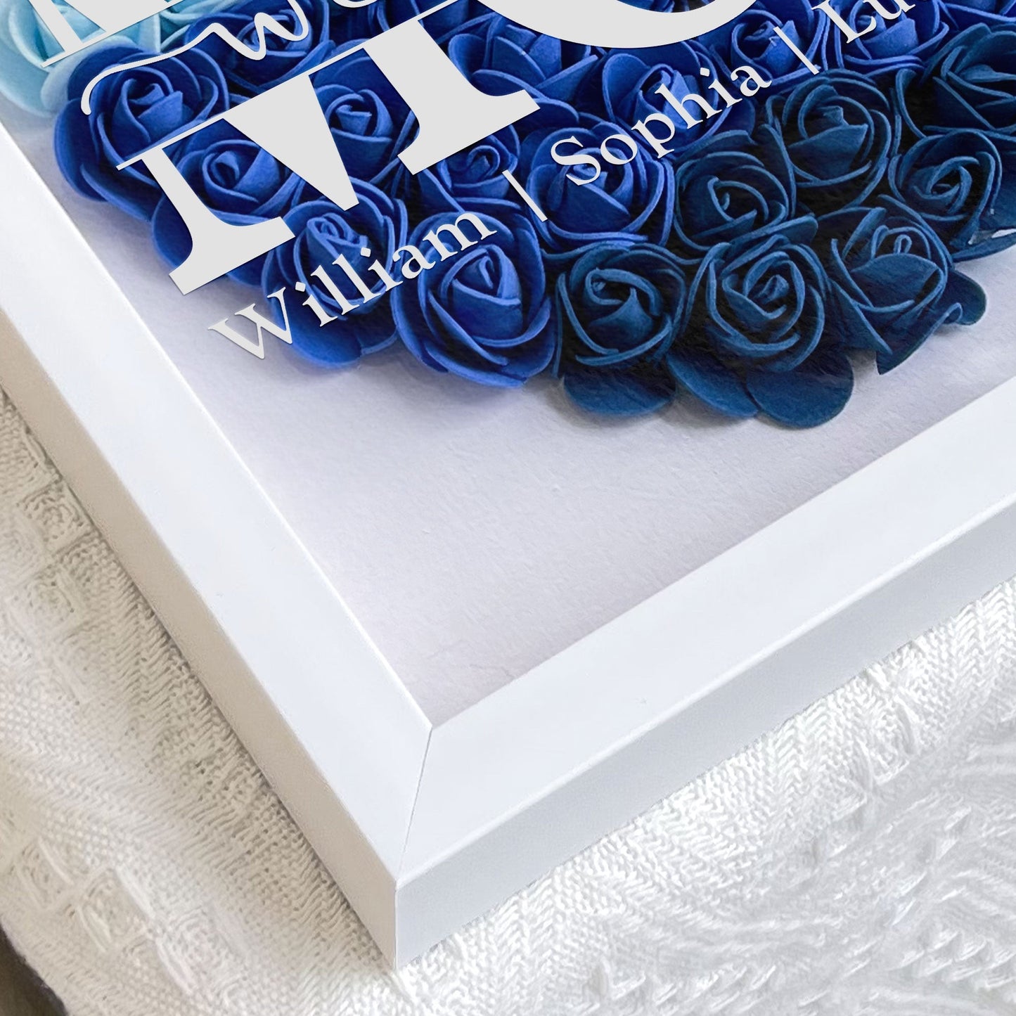 Mama Gift We Love You - Personalized Flower Shadow Box