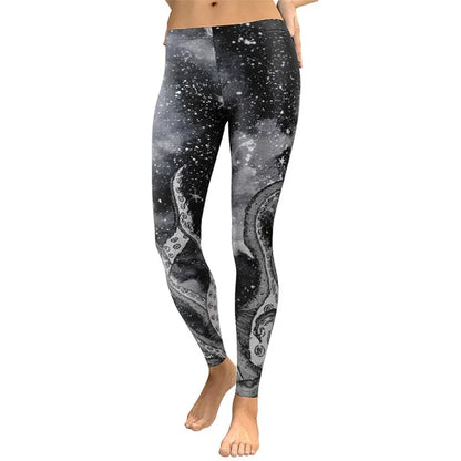 Stylish Women Galaxy Space Fitness Legging Pants