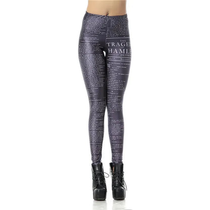 Hamlet Articles Digital Printed Women Fashion Pants Leggings