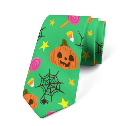 8cm Men Women Fashion Skull Prints Formal Halloween Funny Pumpkin Necktie Ties