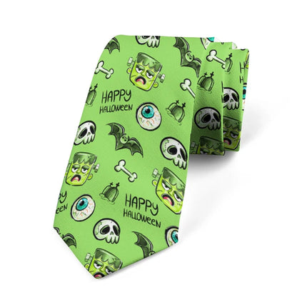 8cm Men Women Fashion Skull Prints Formal Halloween Funny Pumpkin Necktie Ties